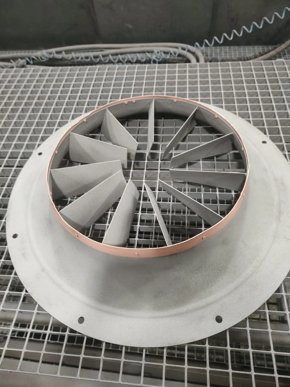 Rotor cu palete drepte, sablat până la metal